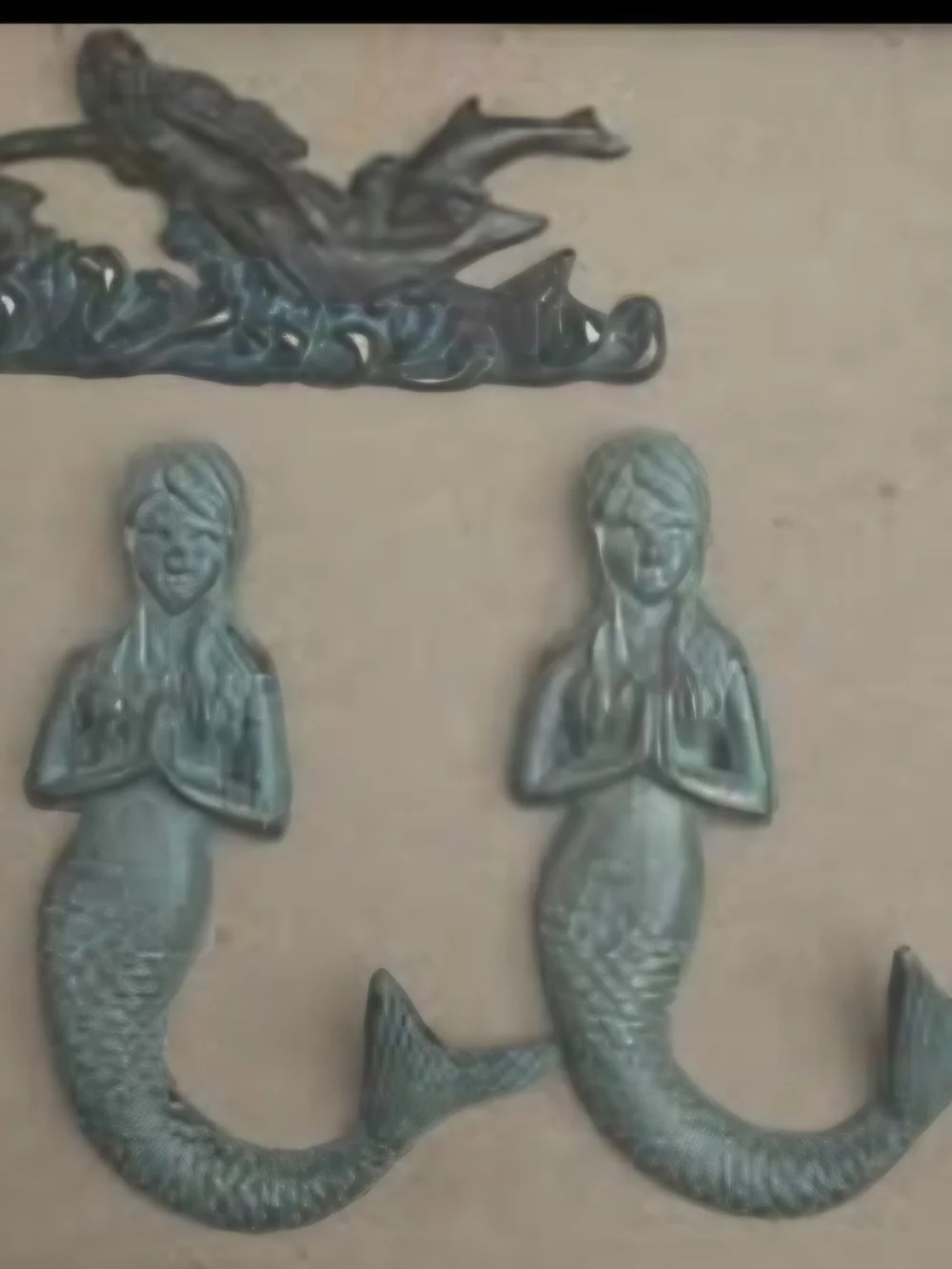 Decorative Mermaid Wall Hooks in Teal - Brand